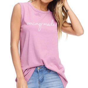 "Vacay Mode" graphic tank for vacation!